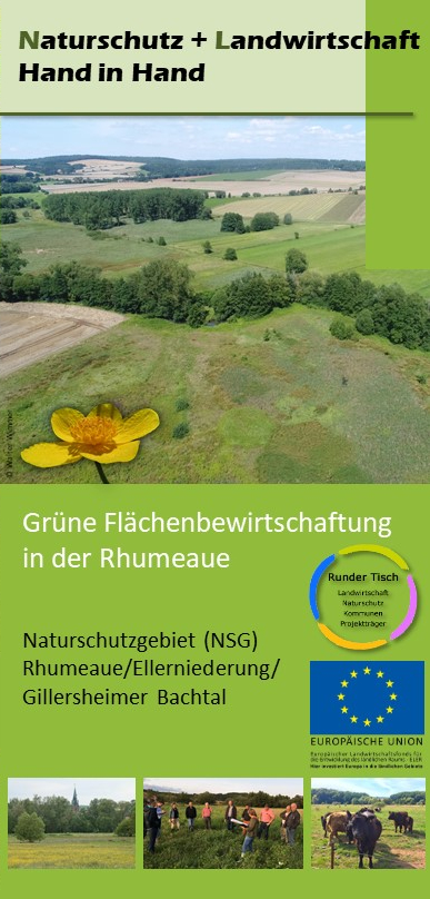 Rhumaue - Naturschutz und Landwirtschaft Hand in Hand (Flyer)